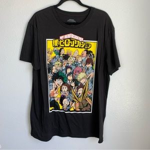 NWOT My Hero Academia Funimation Graphic Tee Size XL